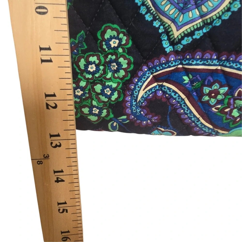 Vera‎ Bradley Rhythm and Blues Quilted Tote Crossbody Bag Tote Boho Paisley